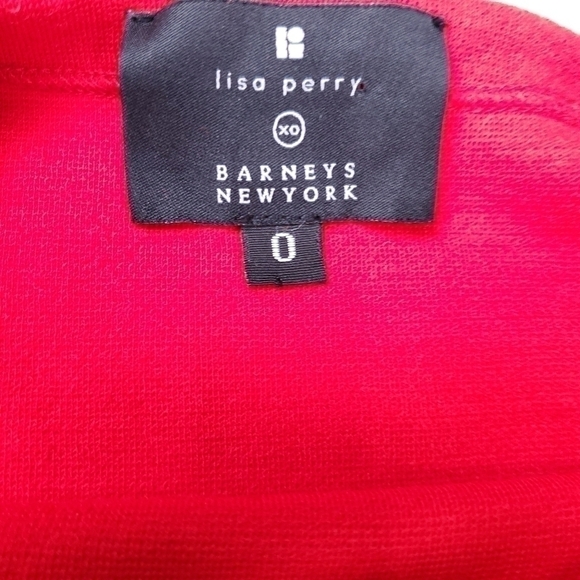 Lisa Perry Casual Coral Color Block Wool Dress 0 - Picture 7 of 16